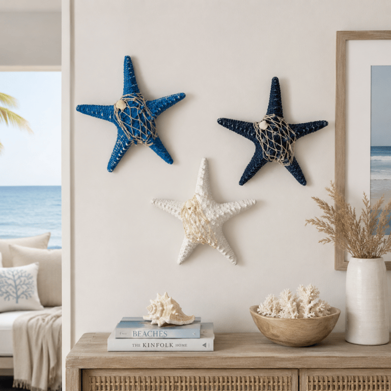 Estrela do Mar Decorativa com Detalhes Náuticos