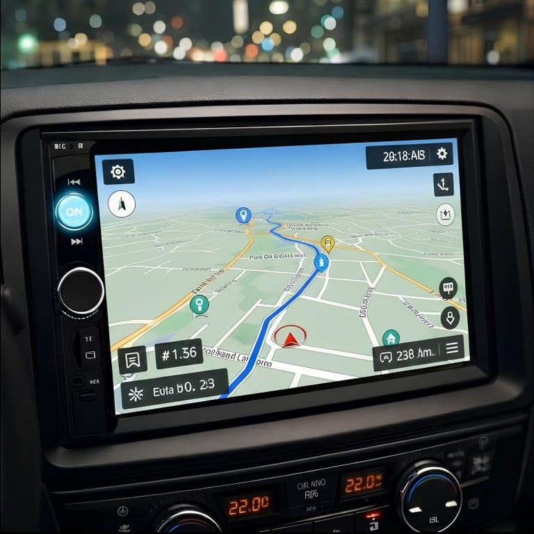 Central De Multimídia Com Bluetooth E Tela 7 De 1 Din 