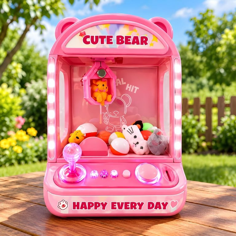 Mini Máquina De Pegar Bichinhos Interativa Com Acessórios
