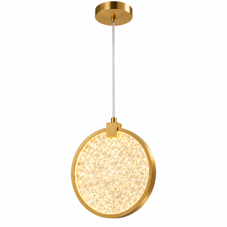 Luminária Pendente Led Redonda 13cm 3 Cores Decorativa