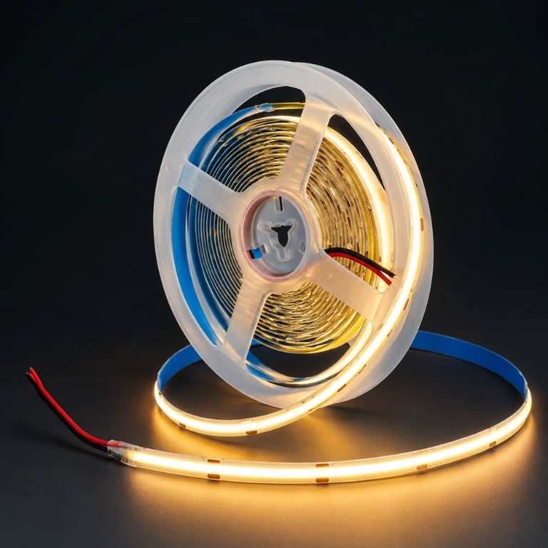 Fita de Led Cob 10 Metros 220v Ligação Direta Branco Quente