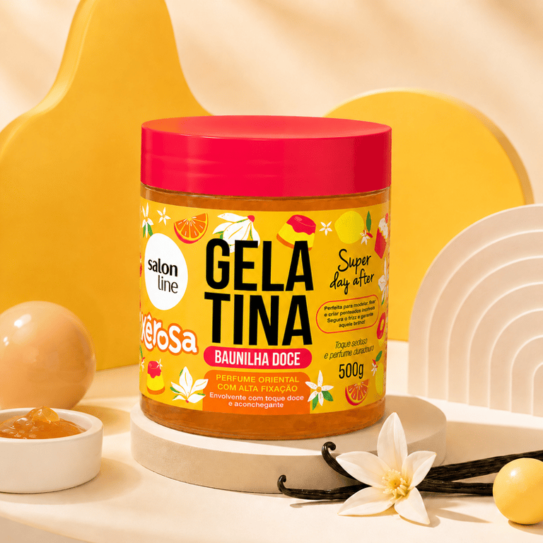 Gelatina Capilar Xêrosa Baunilha Doce Salon Line 500g