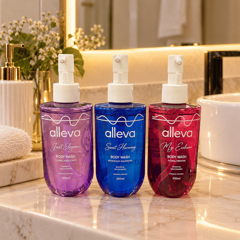 Sabonete Corporal Body Wash Alleva 200ml
