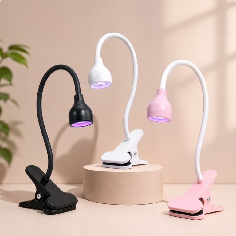 Clip de Mesa Flexível UV Secagem Gel Para Unhas USB