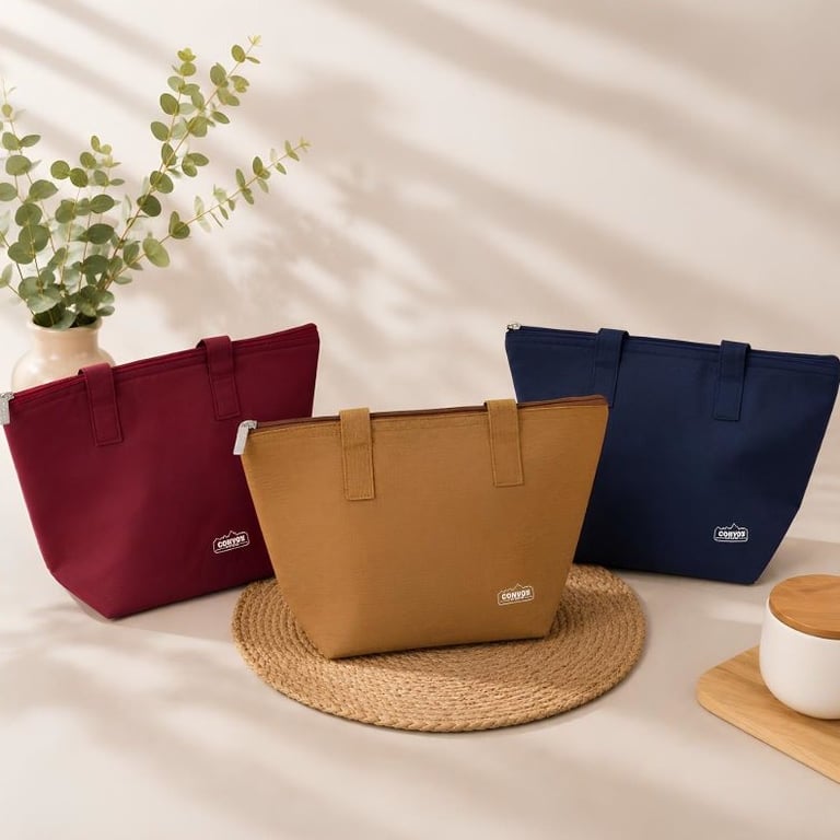 Bolsa Térmica 9 Litros 35x23x14cm Portátil com Zíper Alças Reforçadas Para Alimentos Bebidas Marmita Lanches Passeios Viagens Trabalho Praia e Piquenique