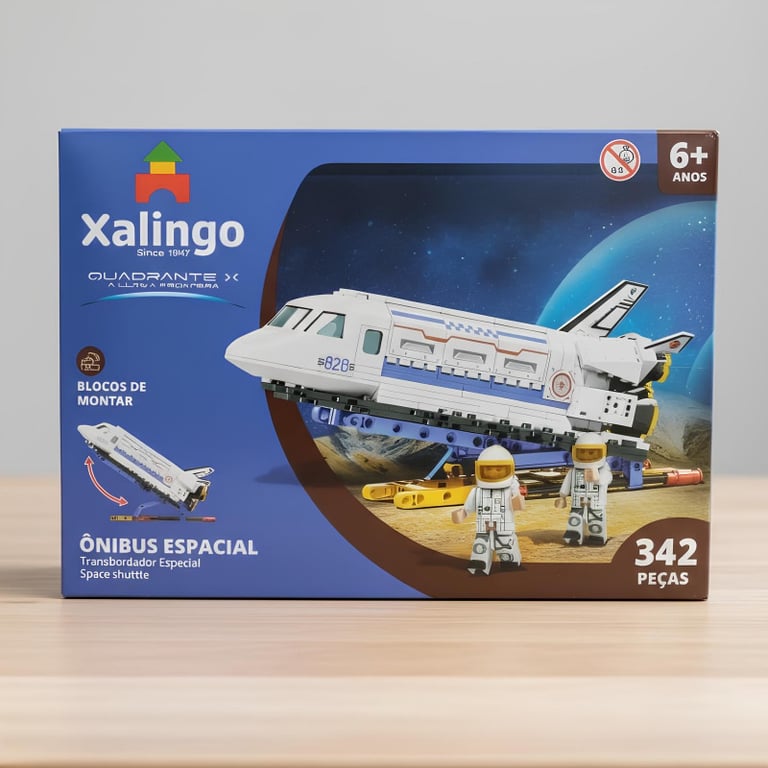 Blocos De Montar Ônibus Espacial Quadrante X 342 Peças