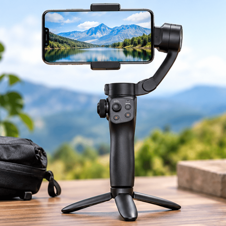 Gimbal Estabilizador De Três Eixos Estabilidade E Precisão Para Fotos E Vídeos