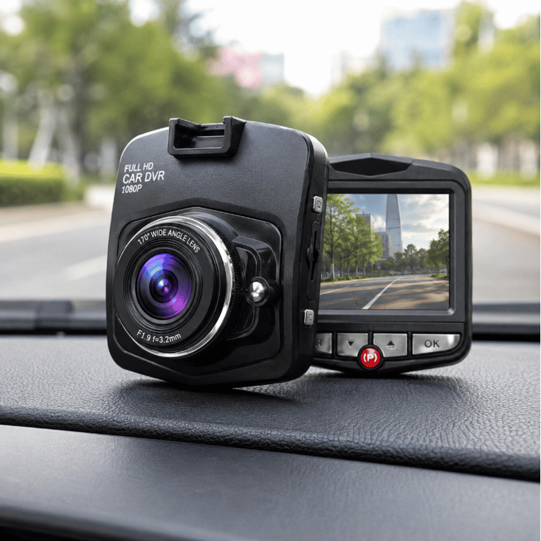 Câmera Veicular Full HD para Carro com Gravação de Vídeo, Visão Noturna, Tela LCD e Monitoramento de Viagens