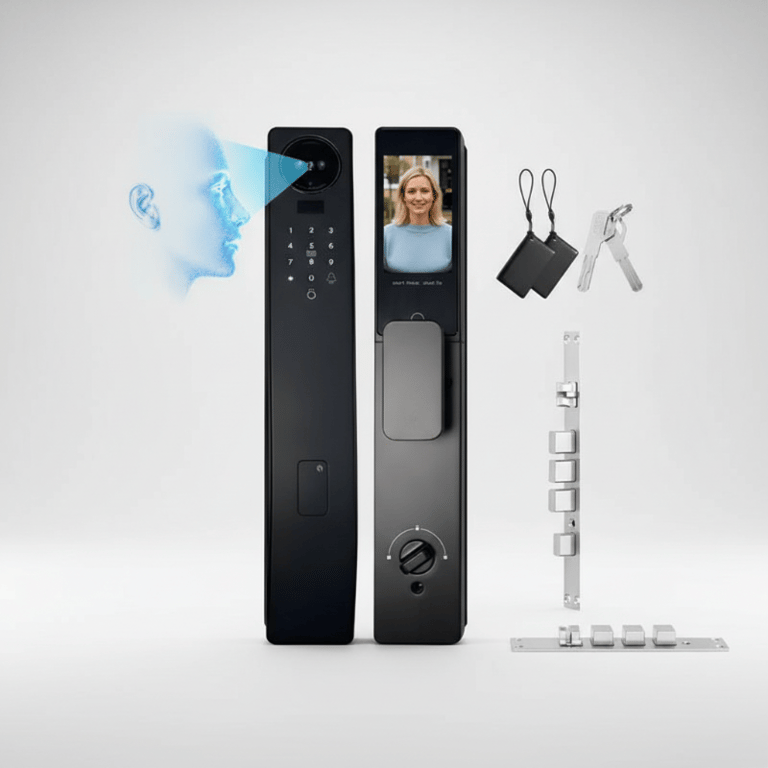 Fechadura Eletrônica Inteligente Com Reconhecimento Facial E Biometria