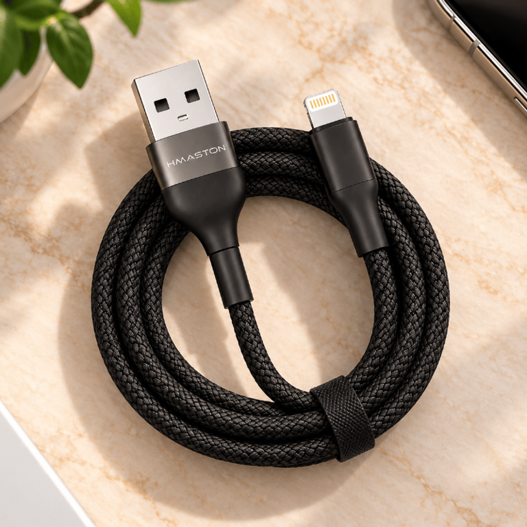 Cabo USB Para iPhone Lightning Carregamento Rápido e Transferência de Dados 1 Metro