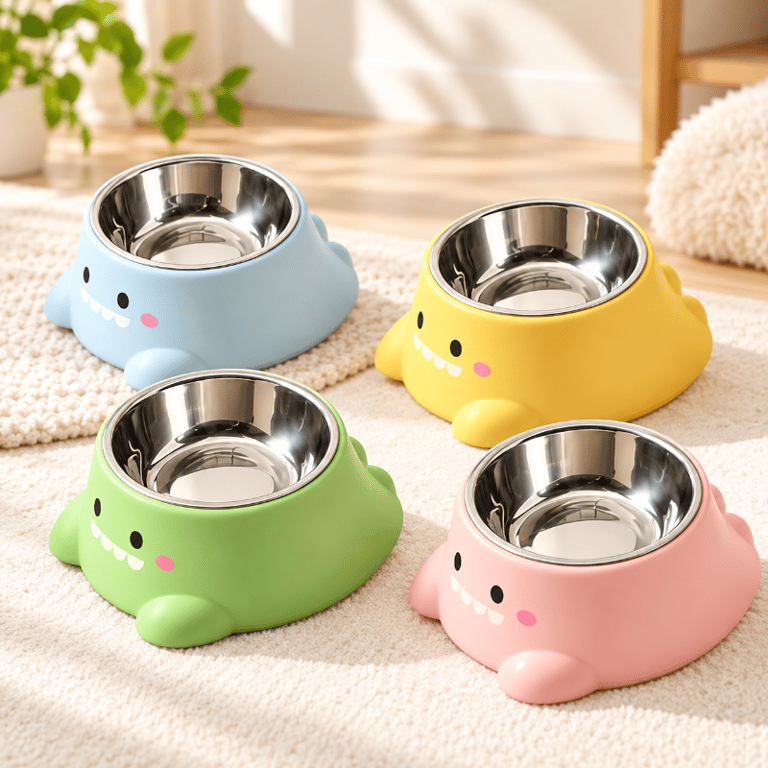Comedouro Rex Pet Elevado Com Tigela Inox Removível