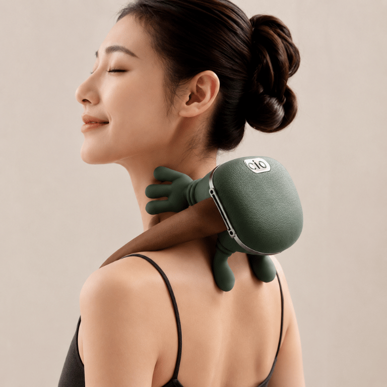 Massageador Elétrico Portátil Para Pescoço E Ombros Formato Ergonômico