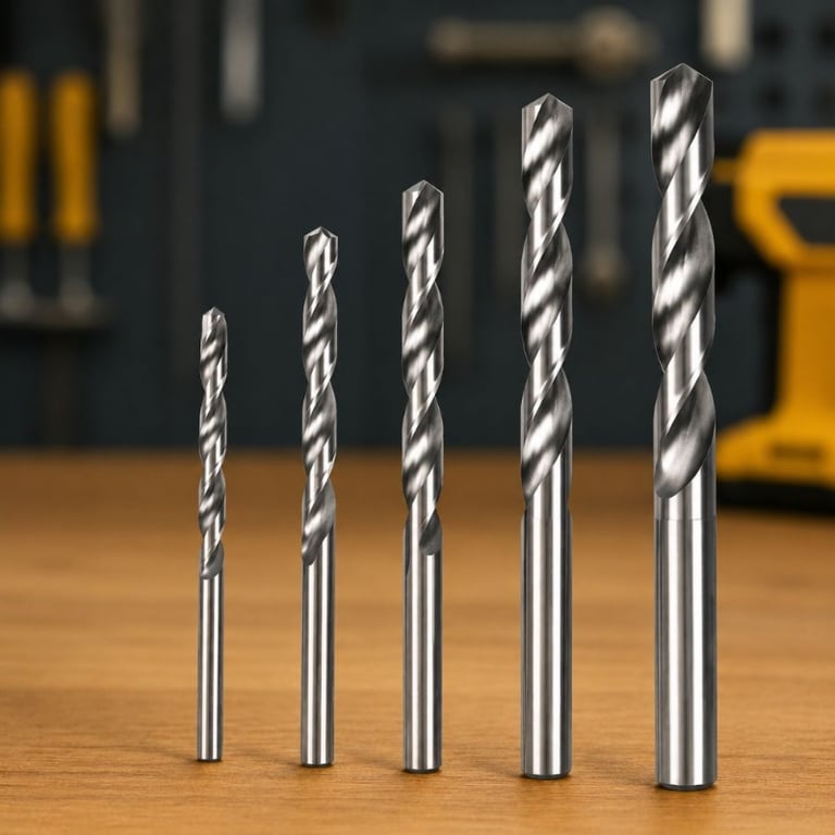 Kit de Brocas em Aço 5 Peças 4 a 10mm