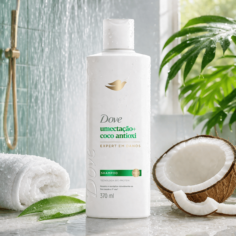 Shampoo Dove Umectação + Coco Antioxi 370ml