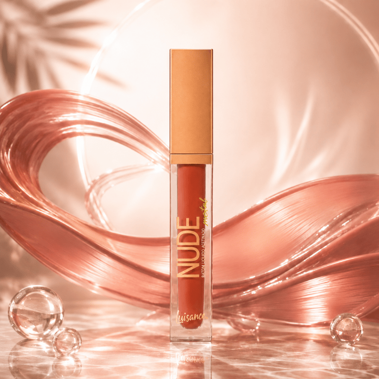 Batom Líquido Acetinado Nude Metal Sweetheart Luisance 5,5ml