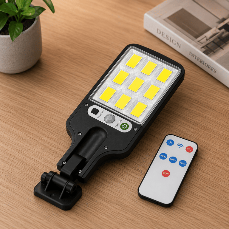 Luz Solar Led Sensor de Parede com Controle