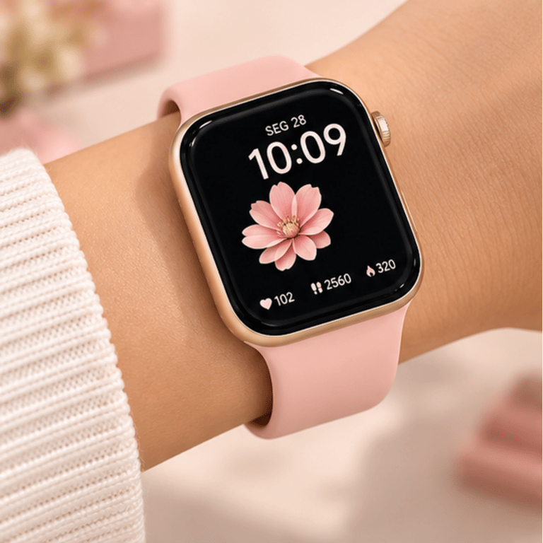 Relógio Smartwatch Inteligente 47mm Com Tela HD Bluetooth GPS NFC Chamadas E Monitoramento Esportivo