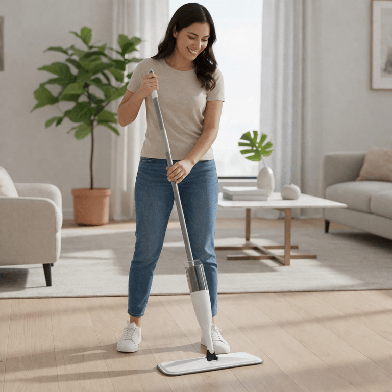 Mop Spray  Esfregão com Reservatório 360 Graus