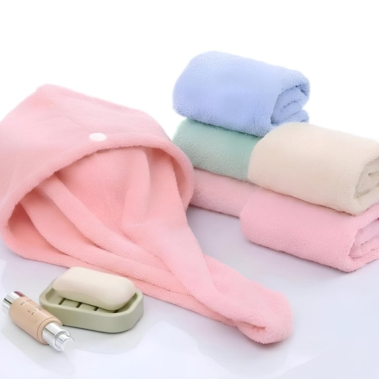 Toalha Mágica Para Cabelo Antifrizz Microfibra