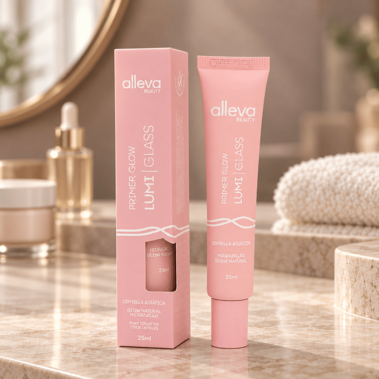 Primer Glow Lumi Glass Centella Asiática Alleva Beauty 25ml