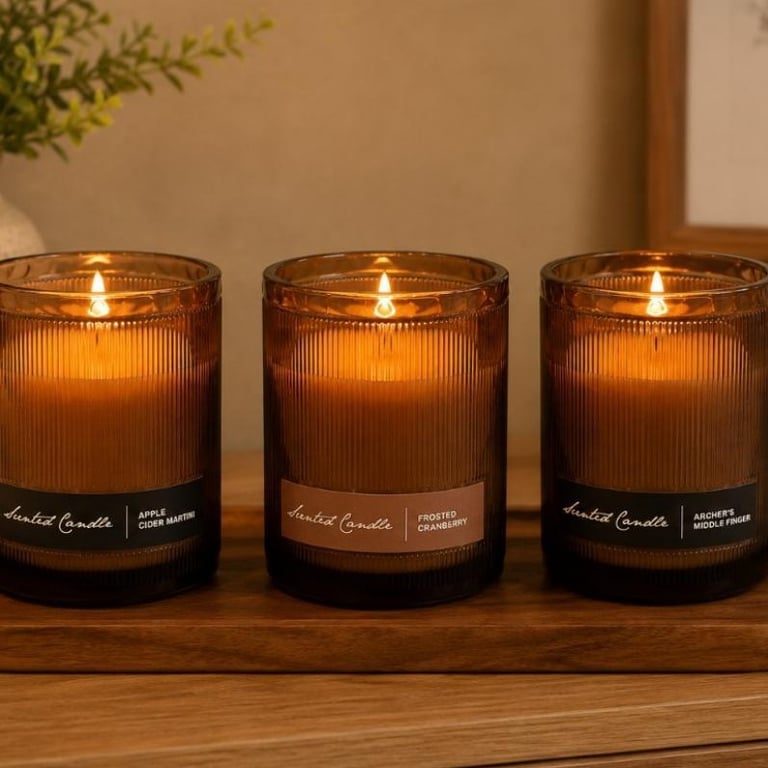 Vela Aromática em Recipiente de Vidro Scented Candle