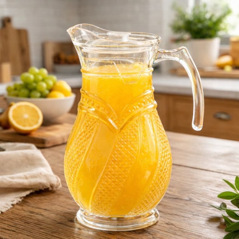 Jarra De Vidro Com Tampa E Alça Para Servir Água Suco E Bebidas Capacidade 1,5L