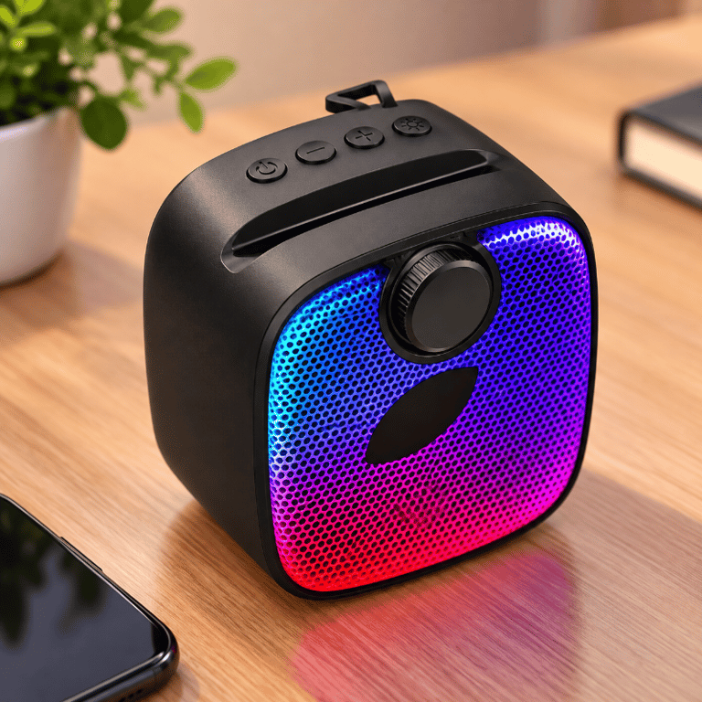 Caixa de Som Multimídia Portátil Bluetooth Sem Fio 10W com Rádio FM USB