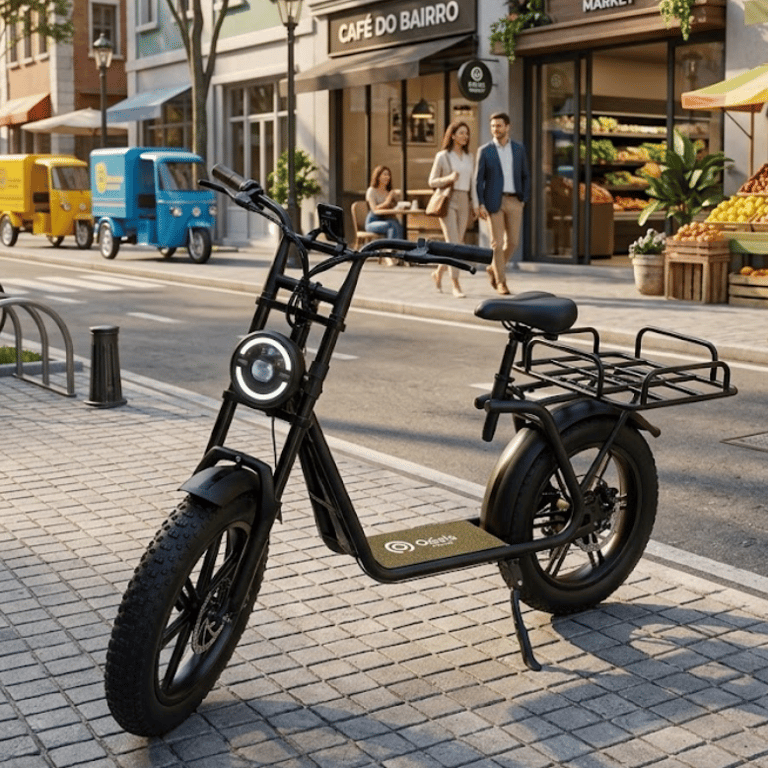 OIH6711 Bicicleta Elétrica 750 Watts 30km Por Hora Autonomia De 35km Por Carga 48v10AH Peso Máximo Suportado120kg