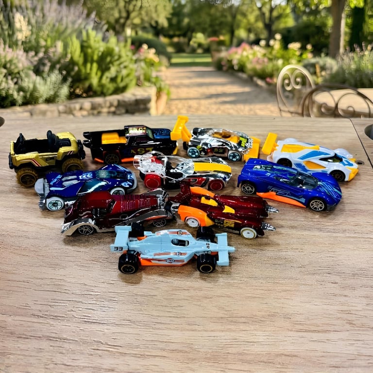 Kit 10 Carrinhos De Metal Colecionável Flash Racing Die Cast
