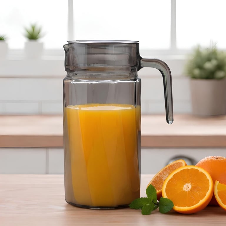 Jarra De Vidro Com Tampa 1,5 Litros Perfeita Para Suco Água E Limonada