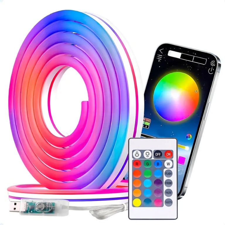 Fita Led Mangueira USB 3M RGB 