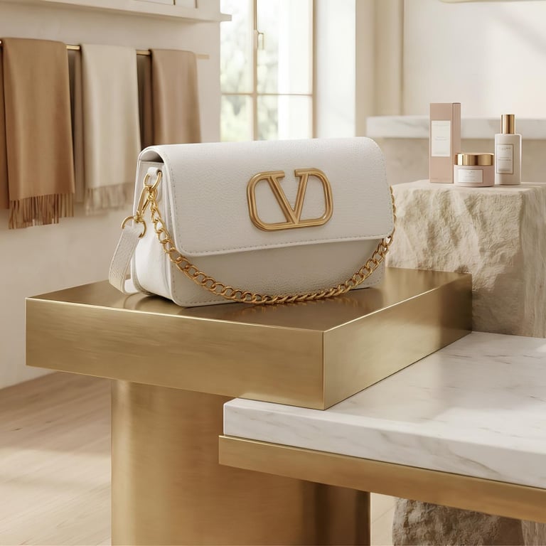 Bolsa Shoulder Bag Com Silhueta Retangular Estruturada