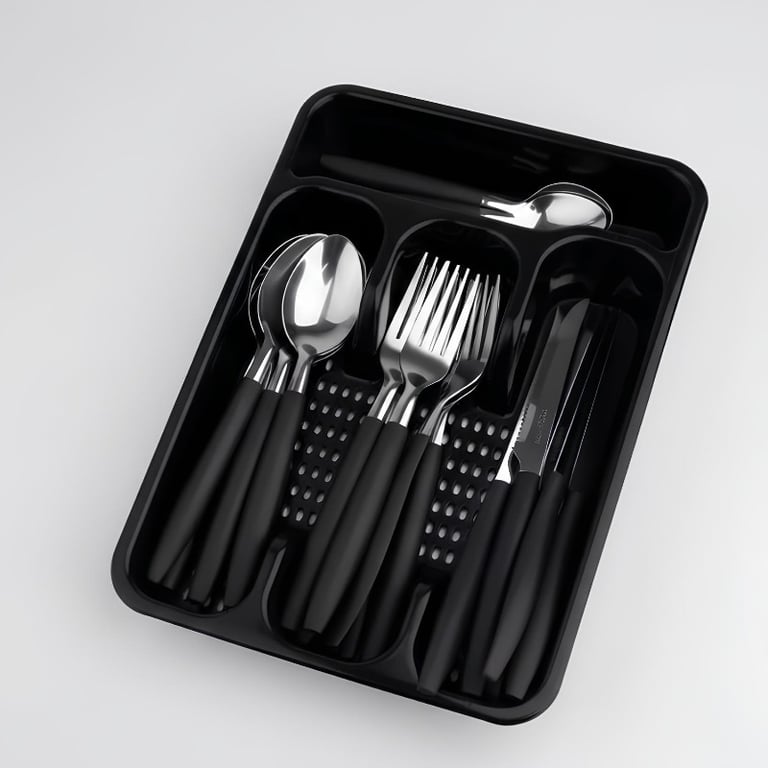 Faqueiro 25 Peças Inox Com Porta Talheres