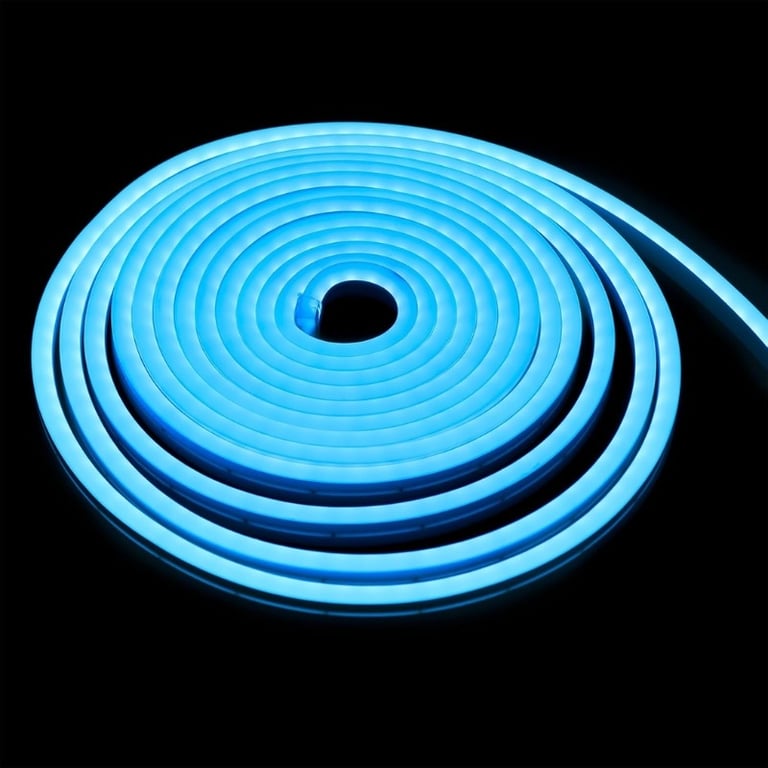 Fita LED Neon Azul Gelo 12v 5m