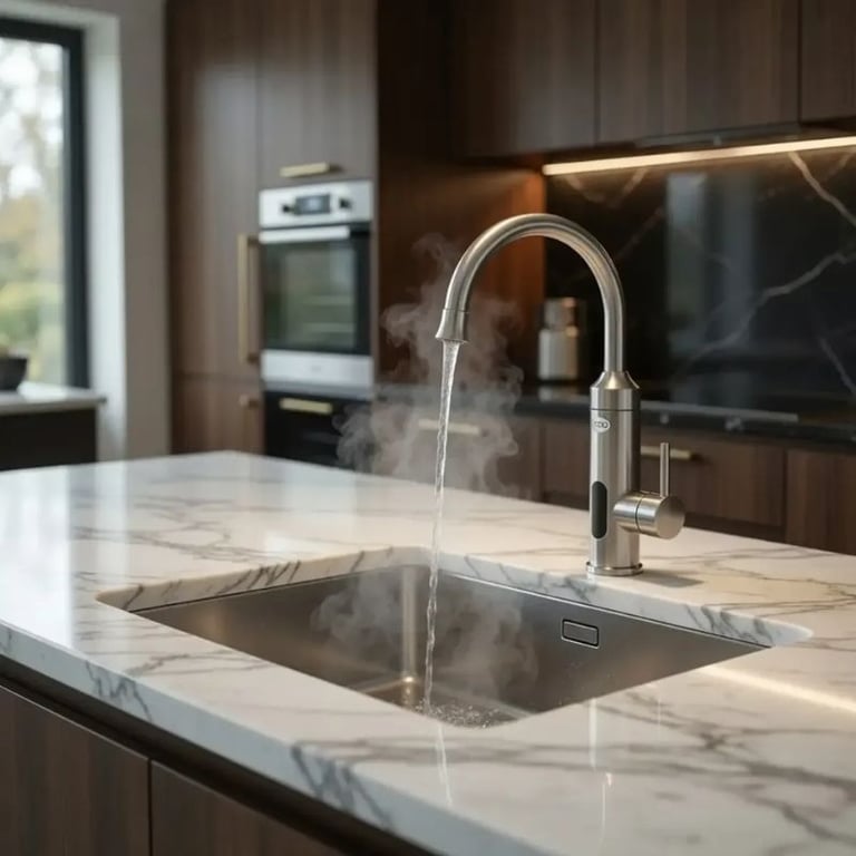 Torneira Elétrica Com Visor de Temperatura Regulagem e Giratória 360° 220v