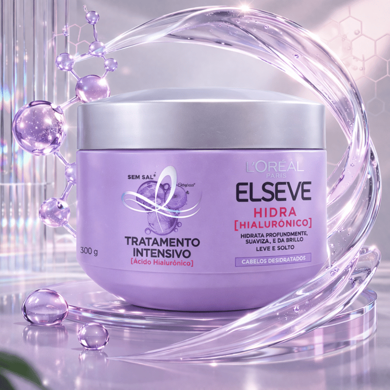 Máscara de ﻿Tratamento Intensivo Elseve Hidra Hialurônico L'Oréal Paris 300g