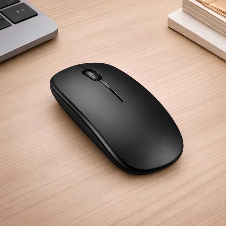 Mouse Sem Fio Óptico Ergonômico Recarregável Alta Precisão