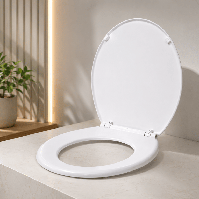 Assento Sanitário Redondo Com Tampa
