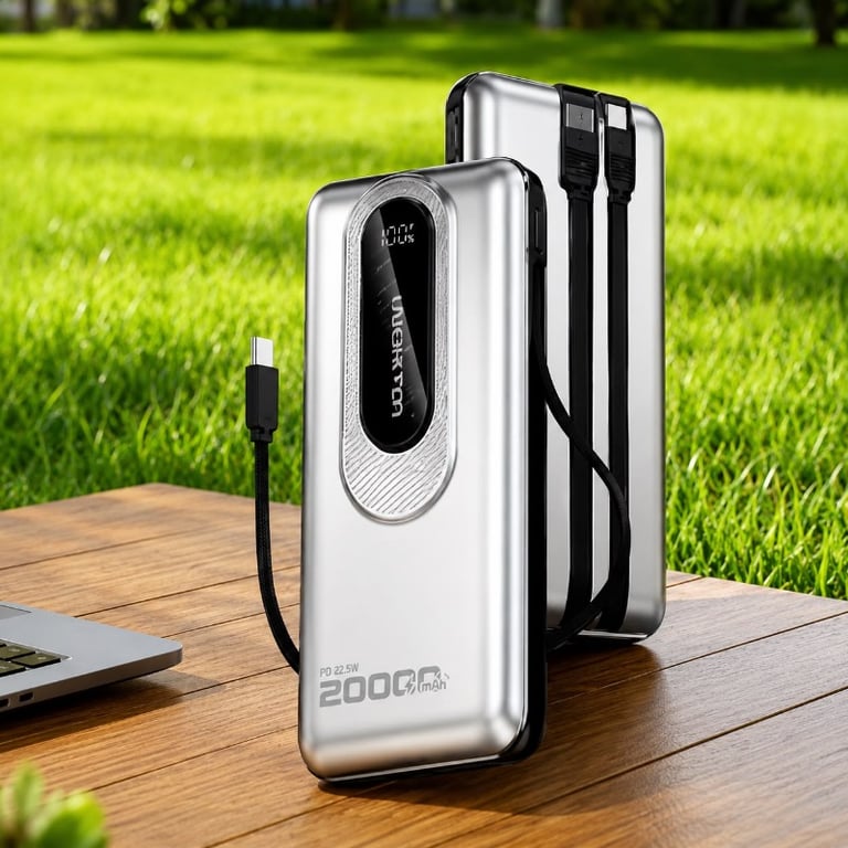 Power Bank 20.000mAh Carregamento Rápido 22,5W