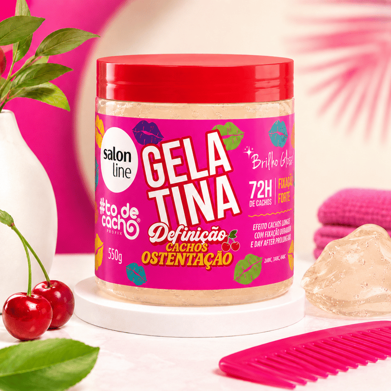 Gelatina Capilar Definição Cachos Ostentação #todecacho Salon Line 550g