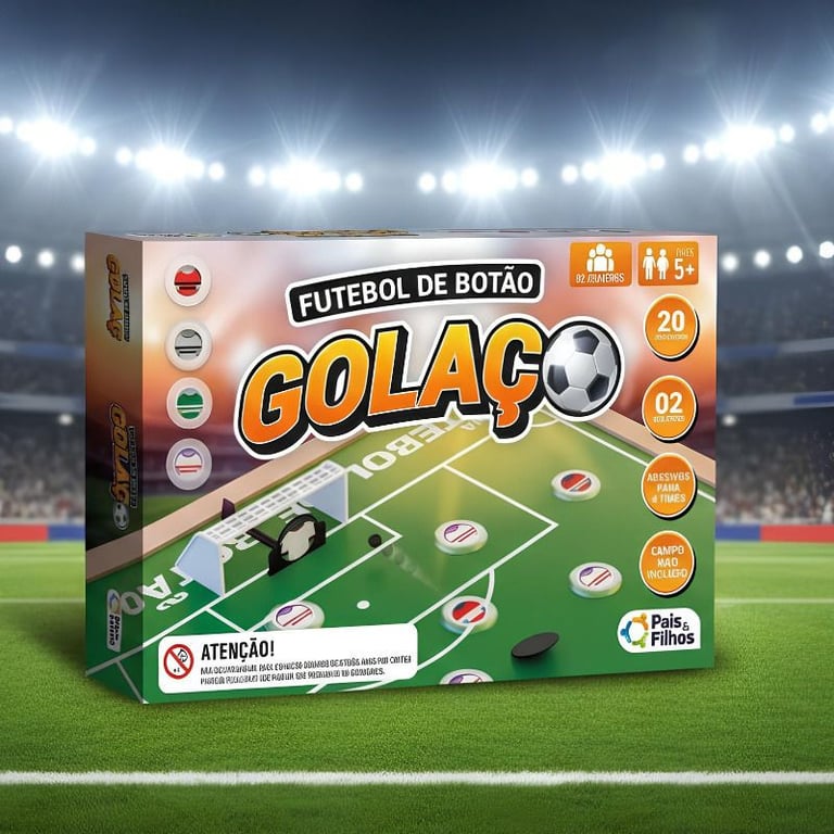 Jogo Futebol De Botão Golaço Pais E Filhos