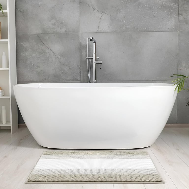 Tapete Soft Chenille Premium Para Banheiro E Lavabo 70X50CM 
