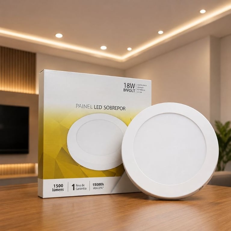 Painel Led Sobrepor 18W 4000K