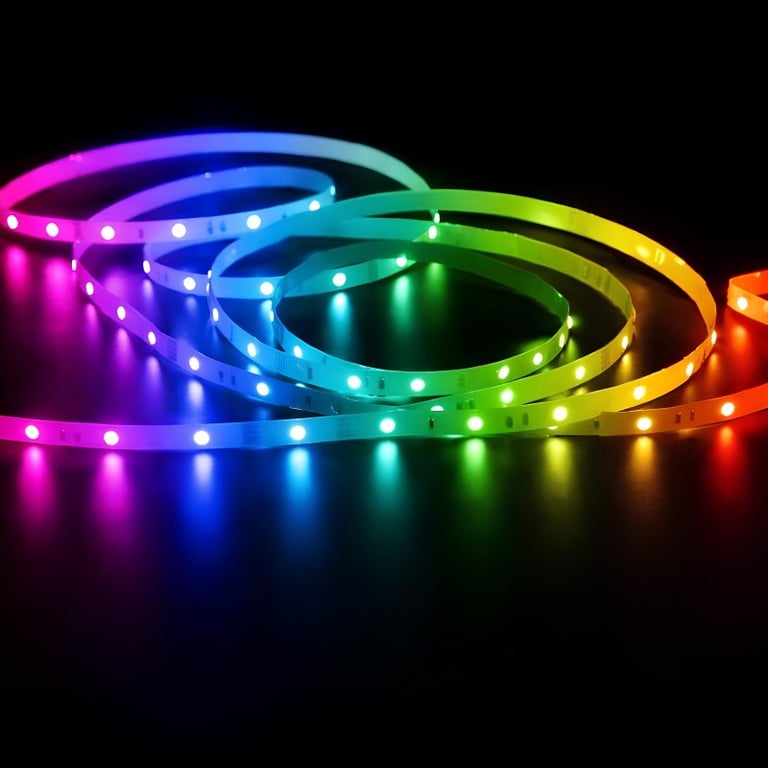 Fita De Led Com Mudança De Cores Vibrantes 