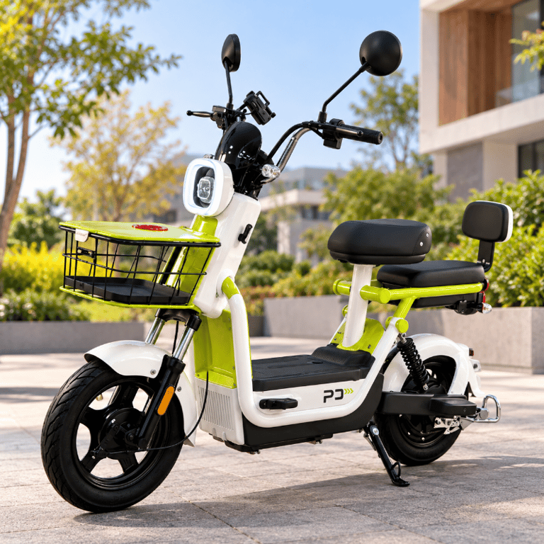 F2 Moto Elétrica Panda 800W Bateria De Lítio Removível Autonomia De 50 á 60Km Por Carga Peso Suportado 150kg