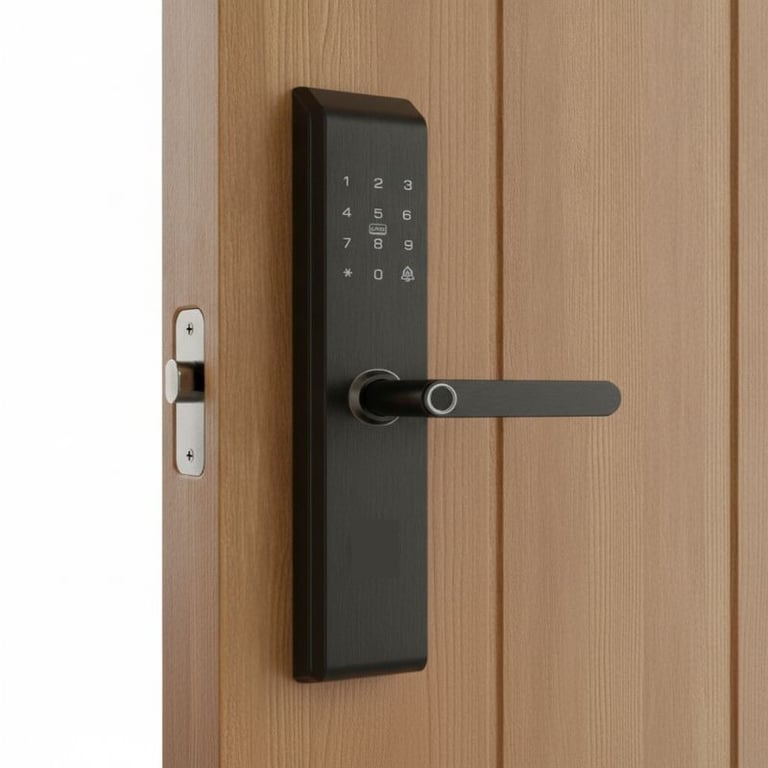 Fechadura Digital Com Biometria E Teclado Touch Alta Segurança