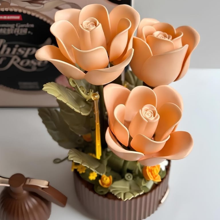 Blocos De Montar Interativo Flores Que Florescem 255 Peças