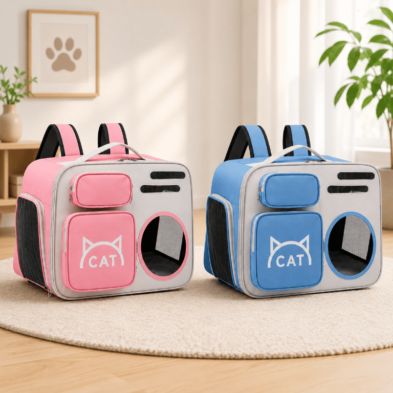 Bolsa Transporte Dobrável Para Gatos E Pequenos Pets
