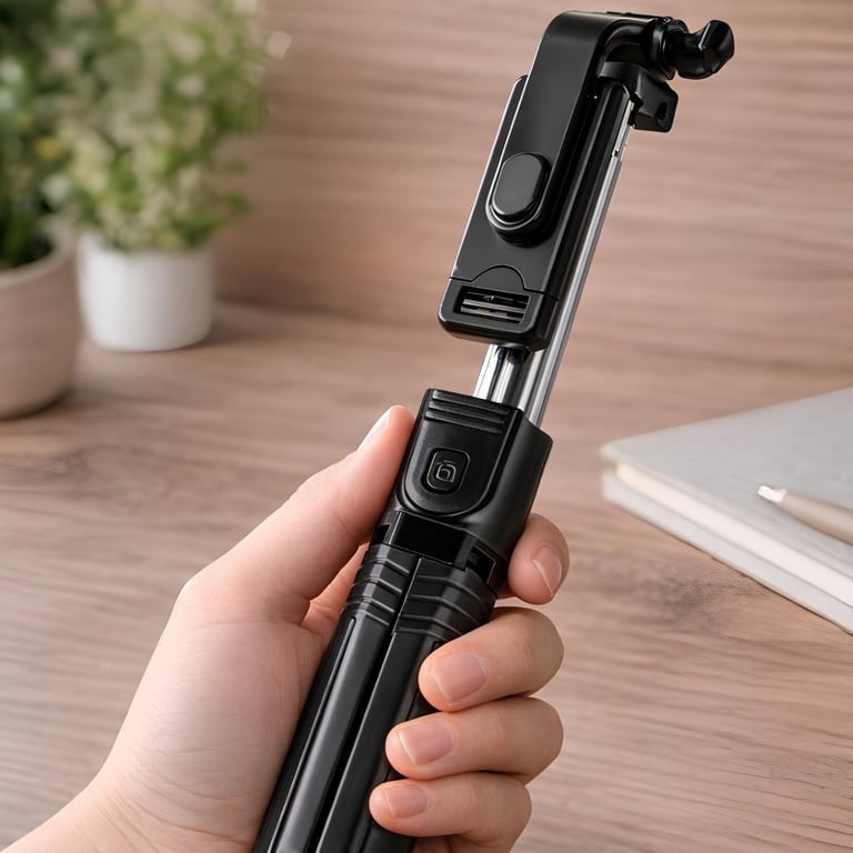 Mini Bastão Para Selfies Universal Articular Estabilizador Inteligente