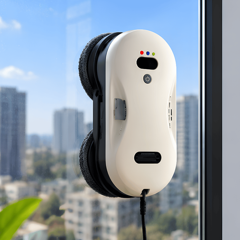 Mop Inteligente Limpa Vidros e Janelas Automático com Sucção Acessórios 220V